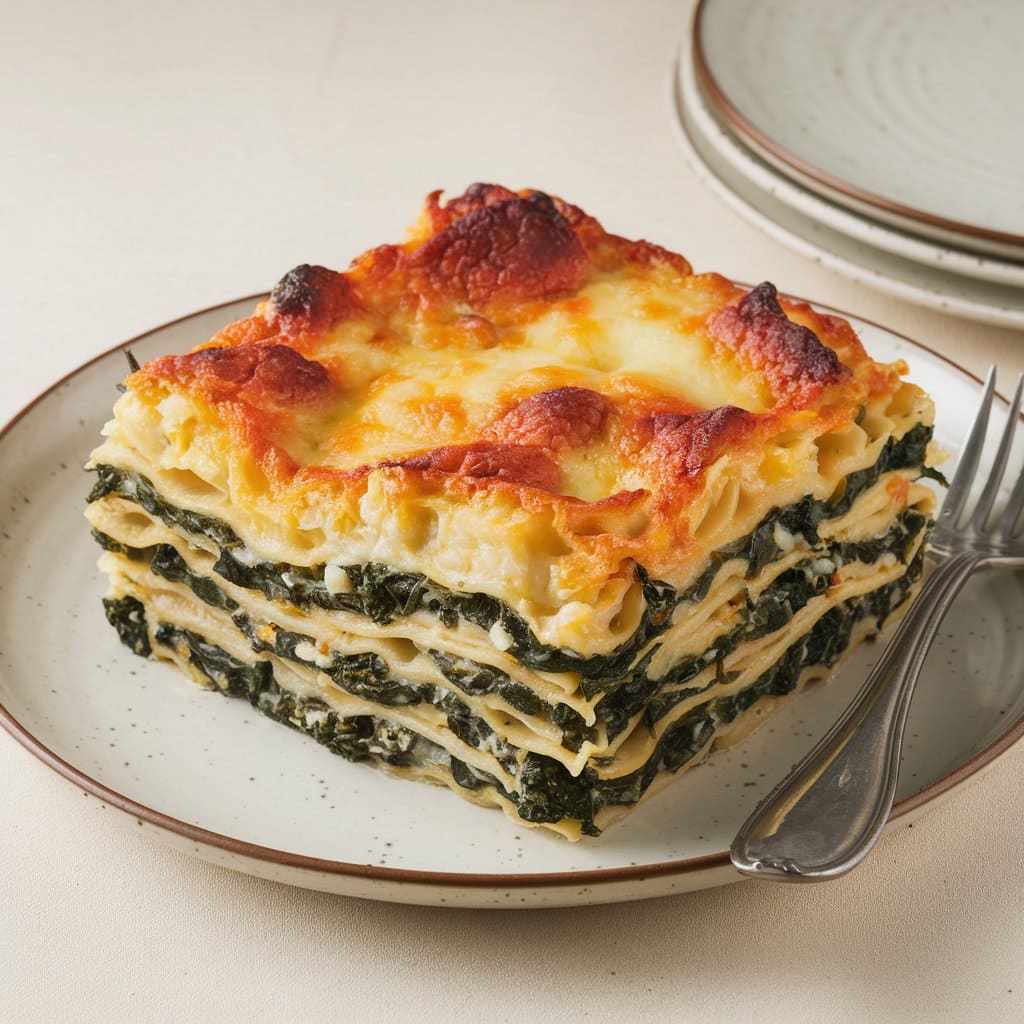 Cheesy Spinach Lasagna