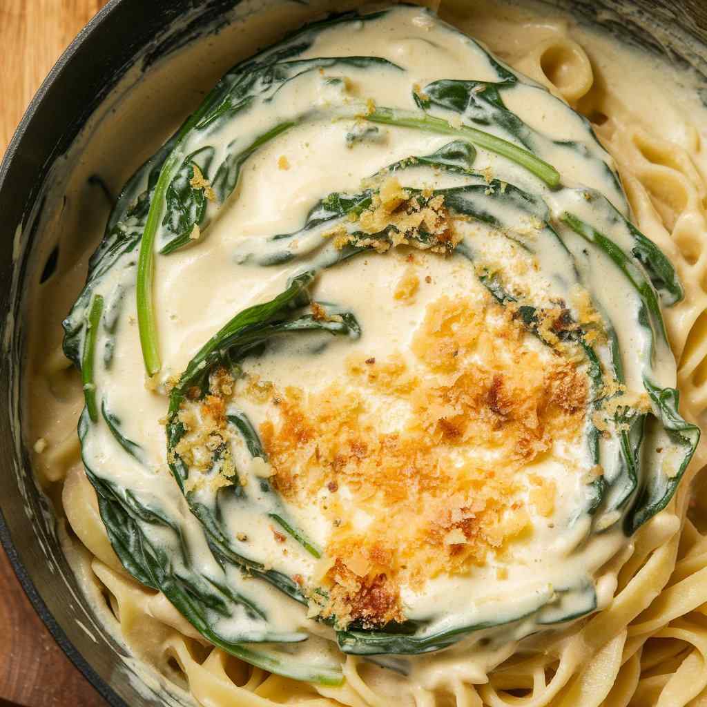 Creamy Alfredo with Spinach