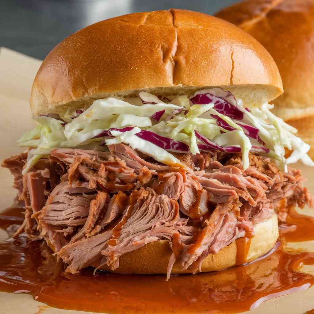 Spicy BBQ Pulled Pork Sandwiches