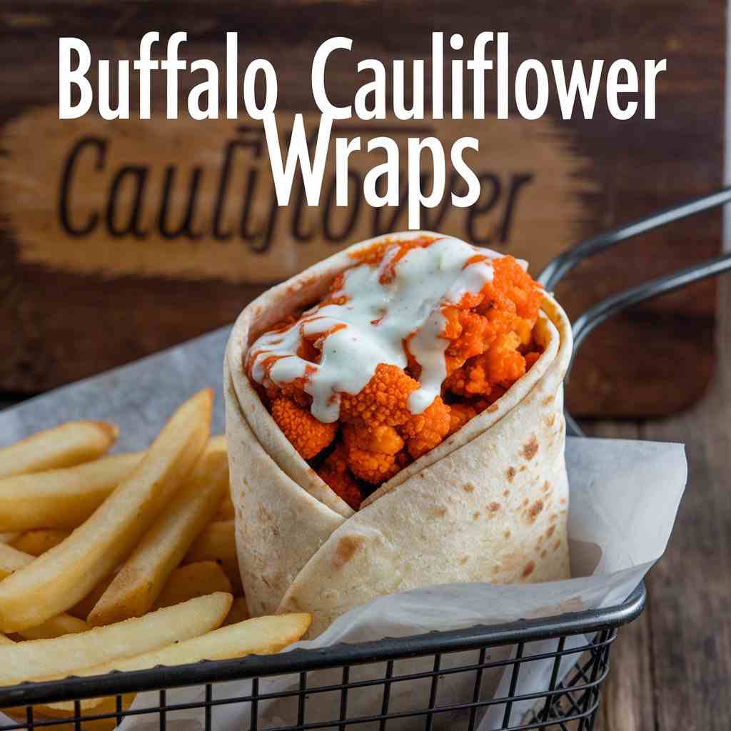 Buffalo Cauliflower Wraps