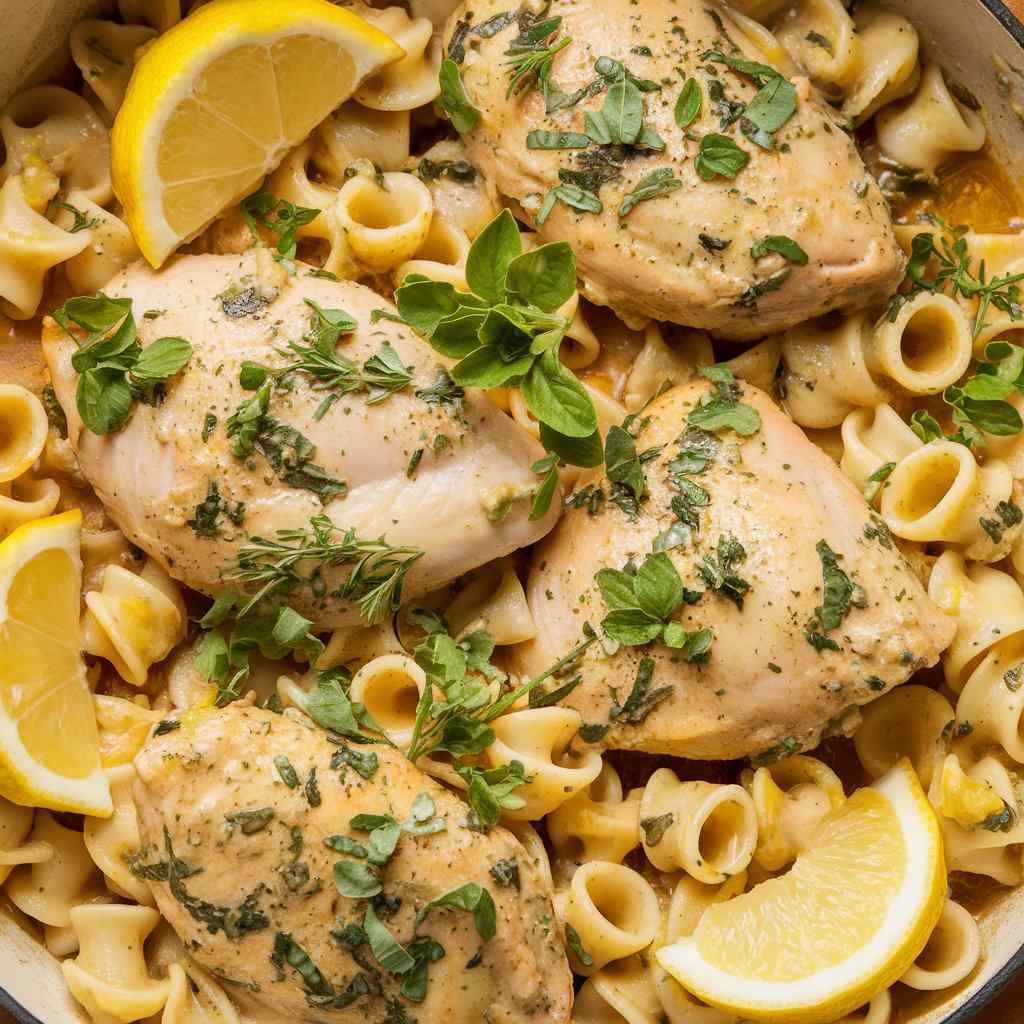 Zesty Lemon Herb Chicken Pasta