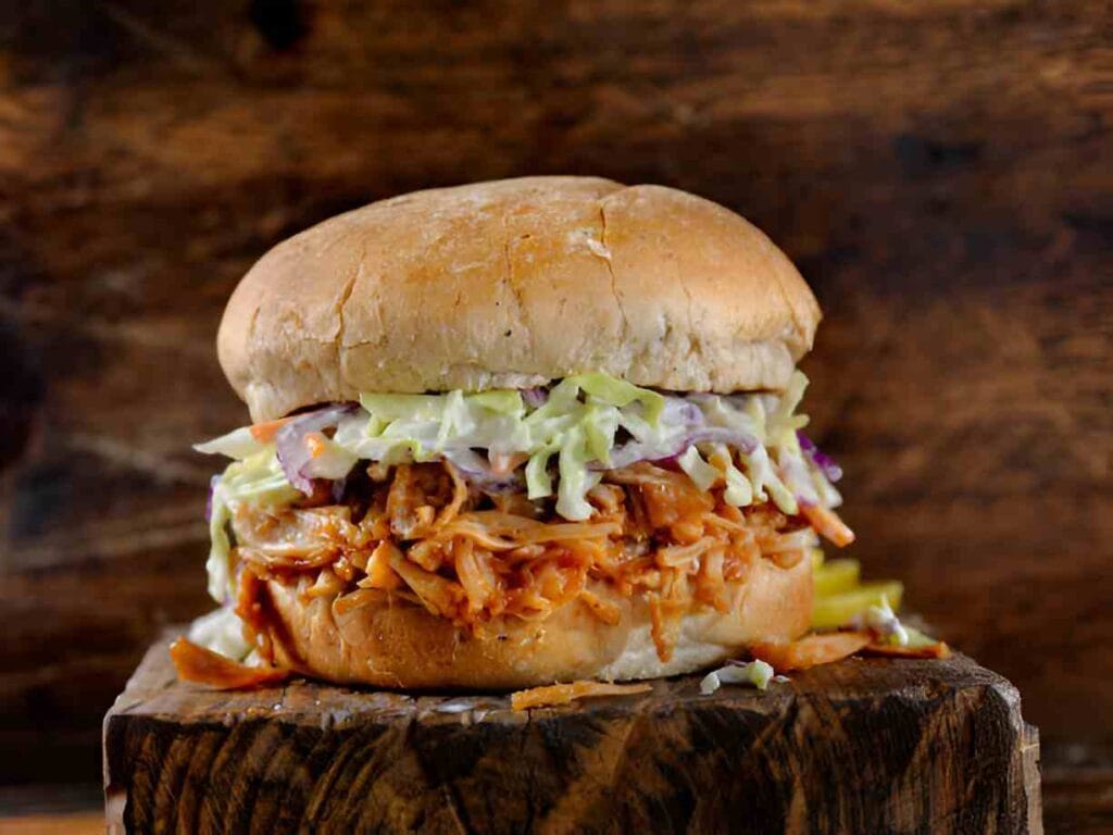 Slow Cooker Buffalo Chicken Sandwiches