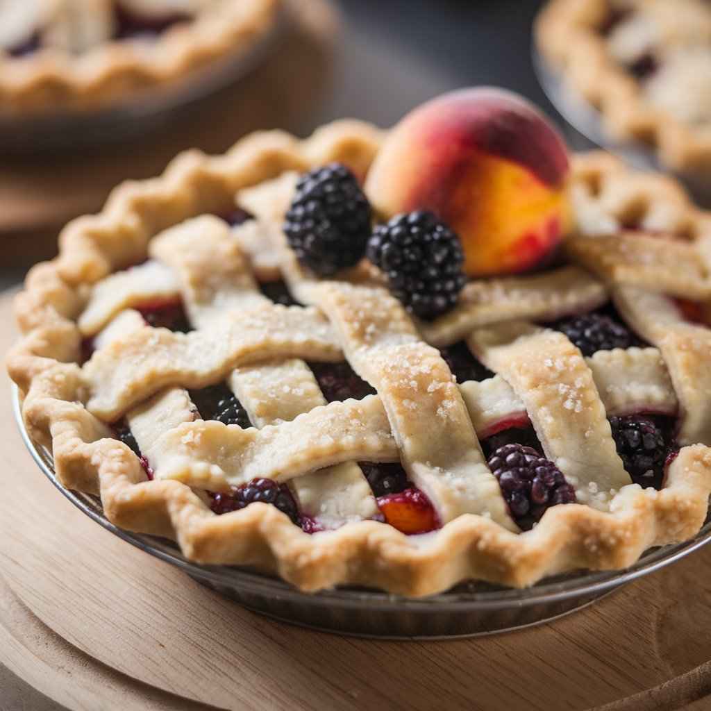 Rustic Blackberry Peach Tart