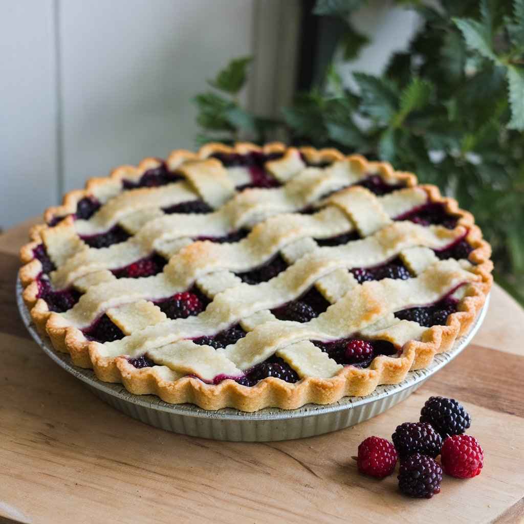 Rustic Blackberry Peach Tart