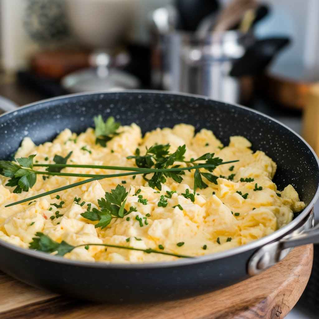 Easy Oven Scrambled Eggs