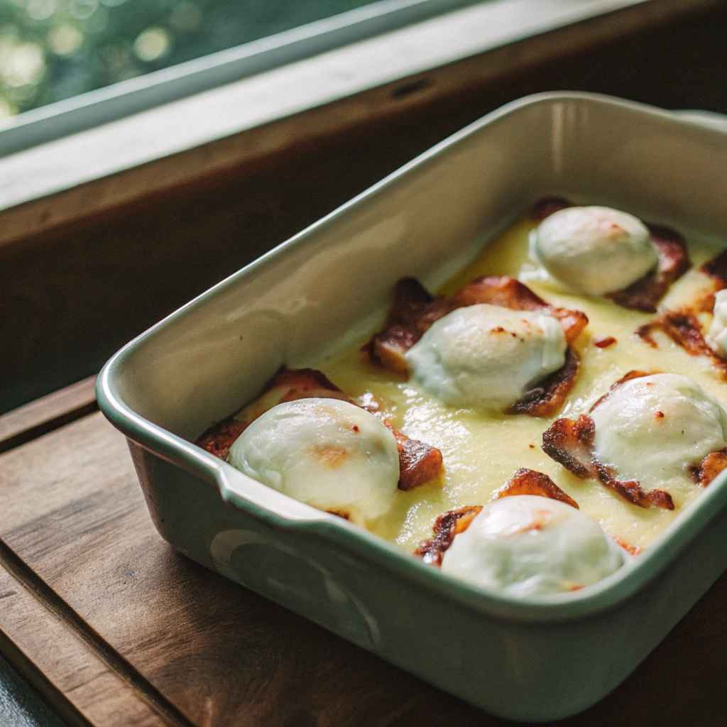 Easy Eggs Benedict Breakfast Bake