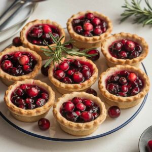 Easy Mini Cranberry Potpies