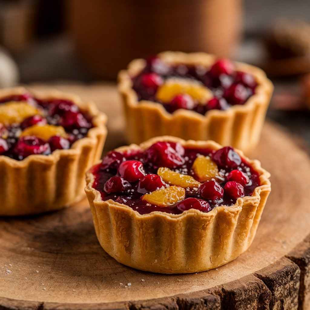 Easy Mini Cranberry Potpies