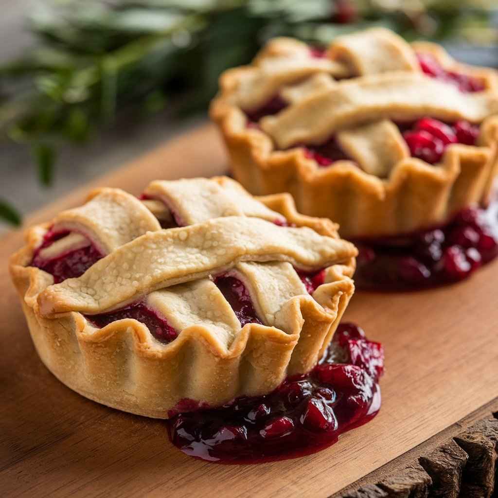 Easy Mini Cranberry Potpies