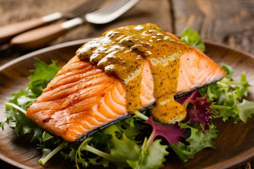 Salmon with Cajun Butter Sauce