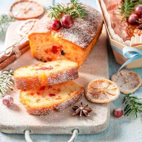 Cranberry Orange Bread with Simple Glaze