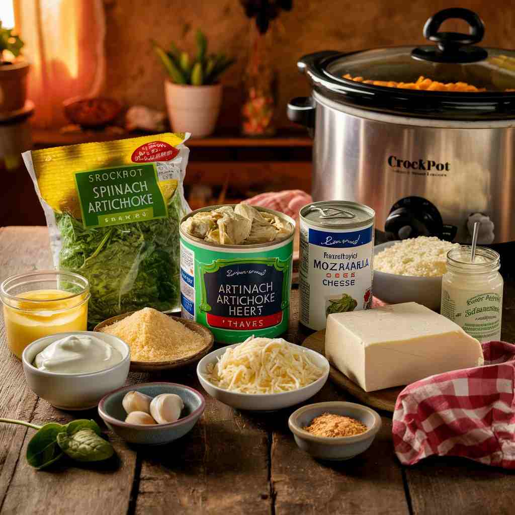 Crockpot Spinach Artichoke Dip