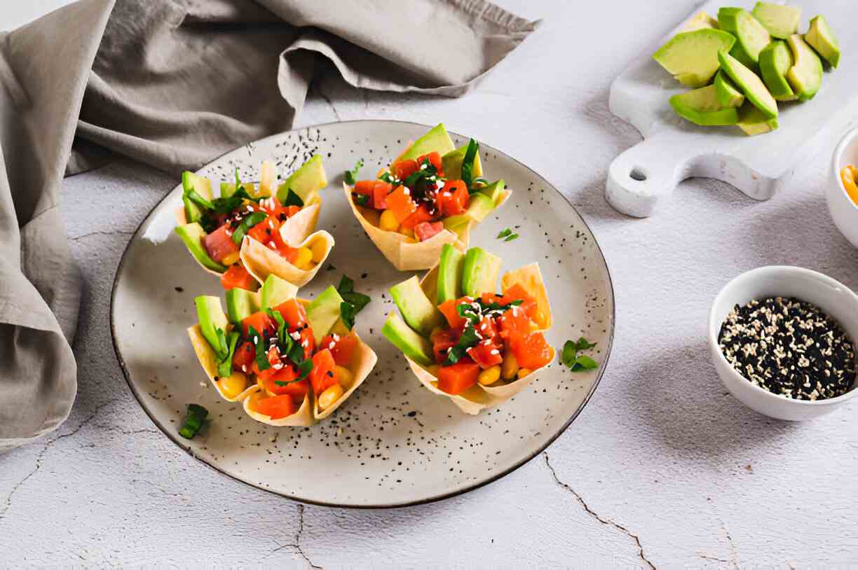 Spicy Tuna Wonton Cups