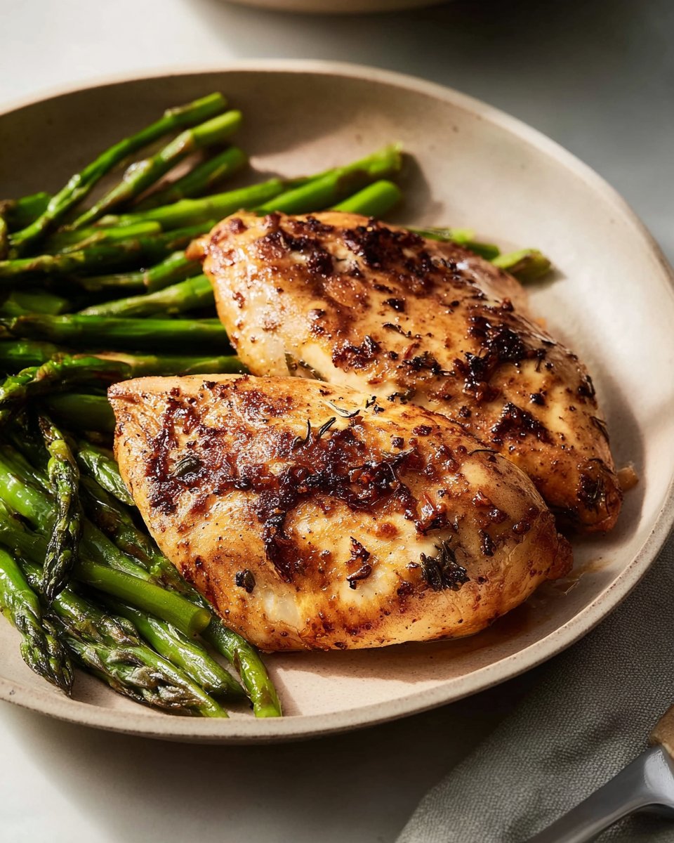 Honey Garlic Chicken and Asparagus