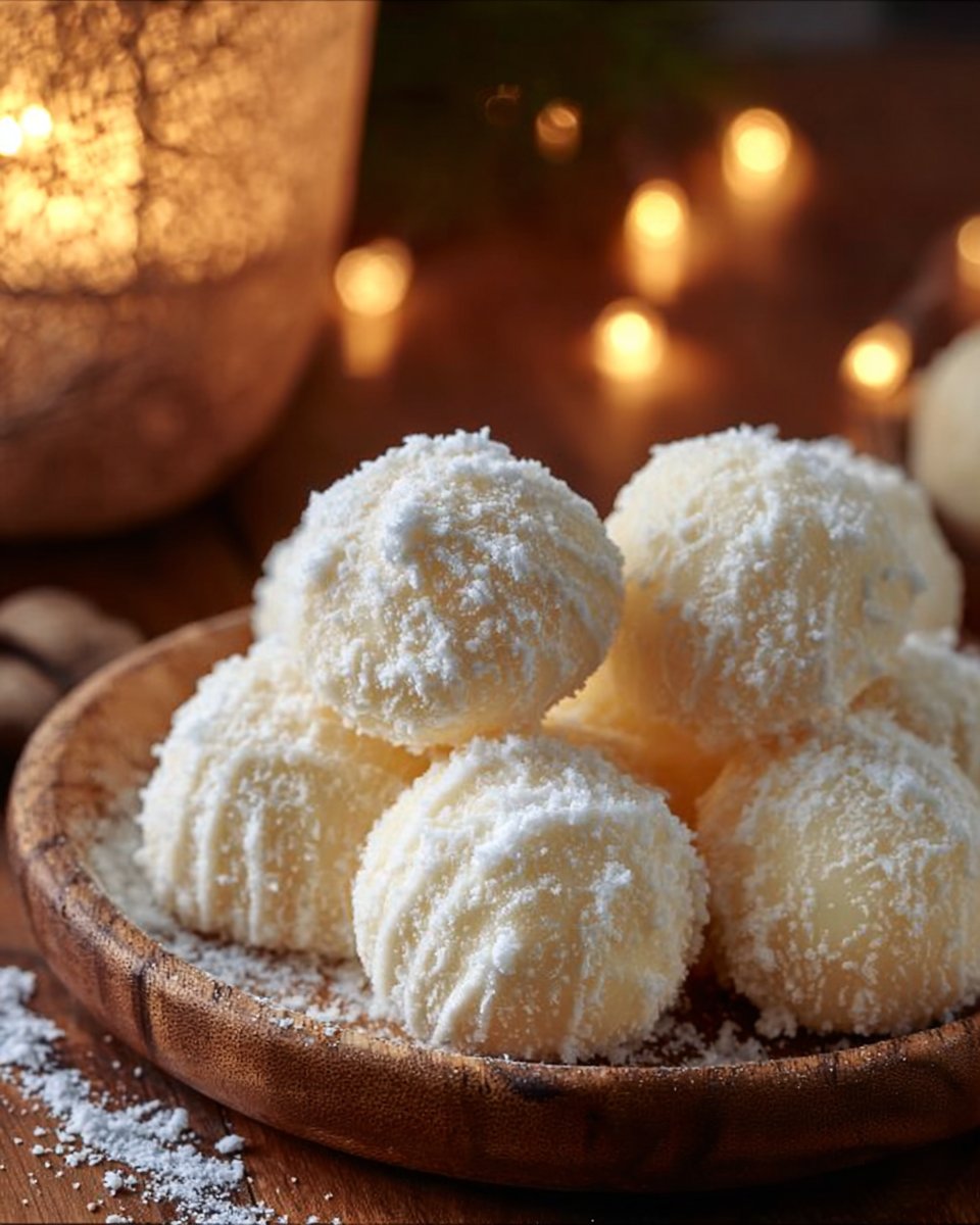 Sweetened Condensed Milk Snowballs