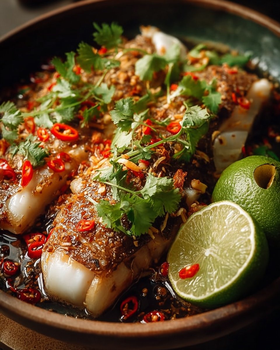 Thai Lime Garlic Fish