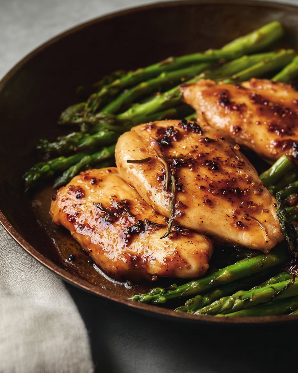 Honey Garlic Chicken and Asparagus