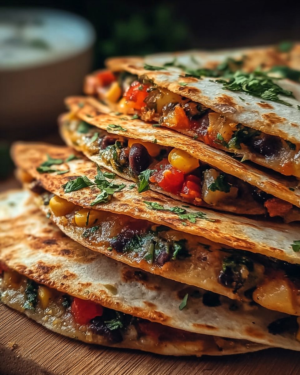 Loaded Veggie Quesadillas