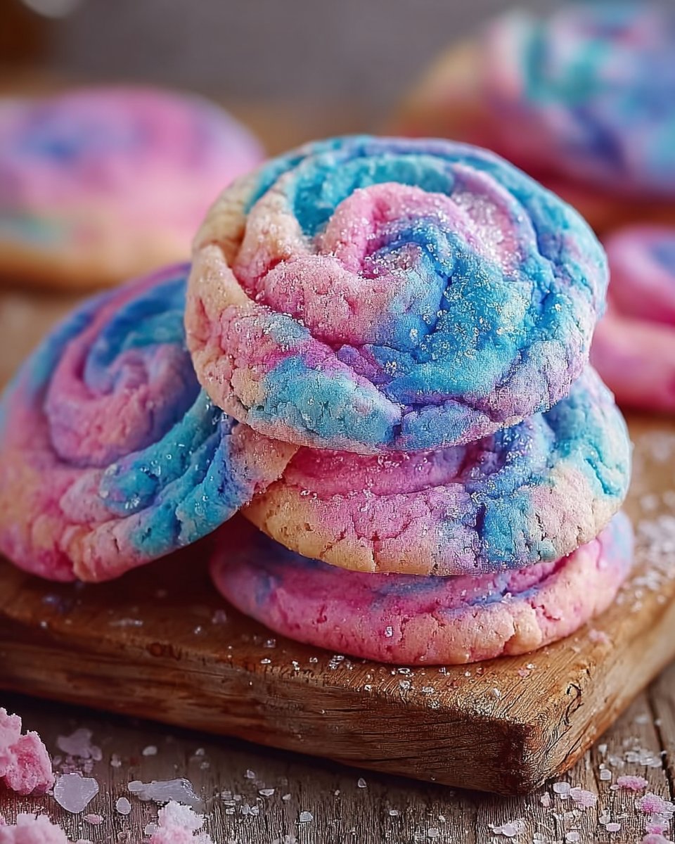 Cotton Candy Cookies Recipe - Fun & Colorful Treats