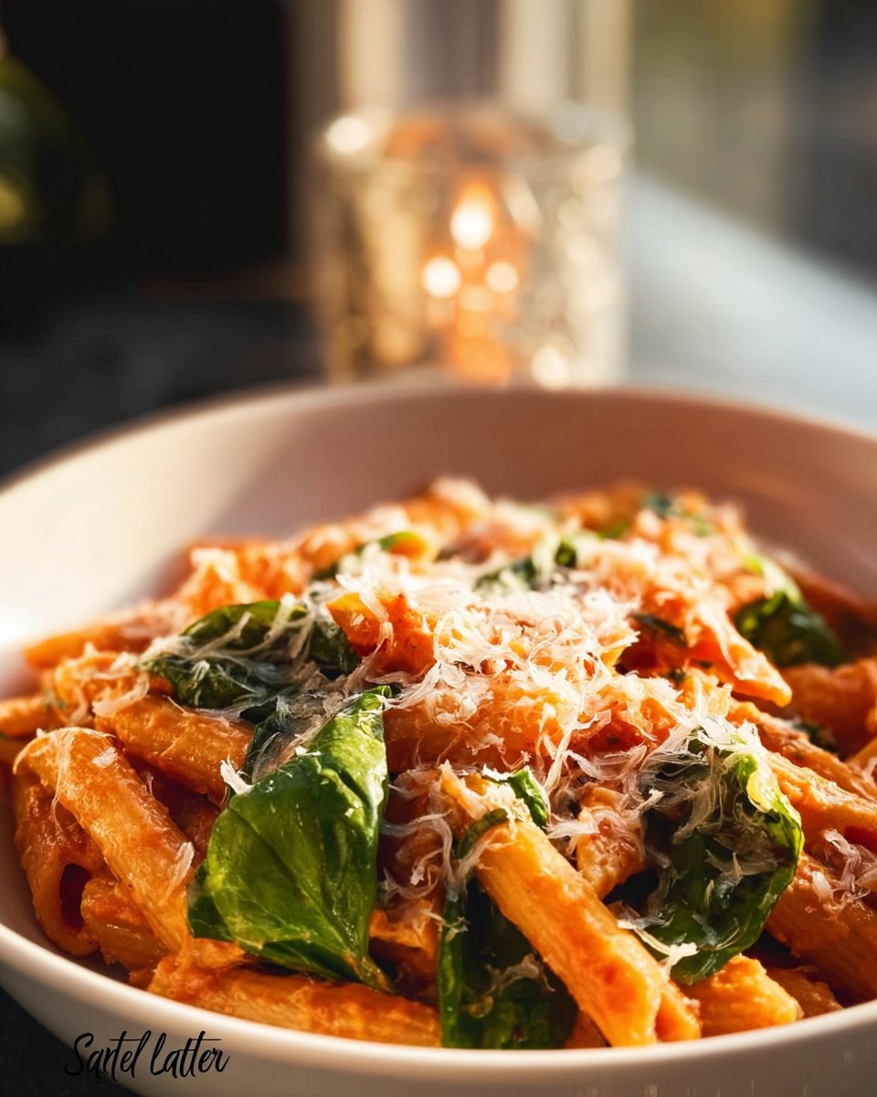 Tomato Spinach Chicken Pasta
