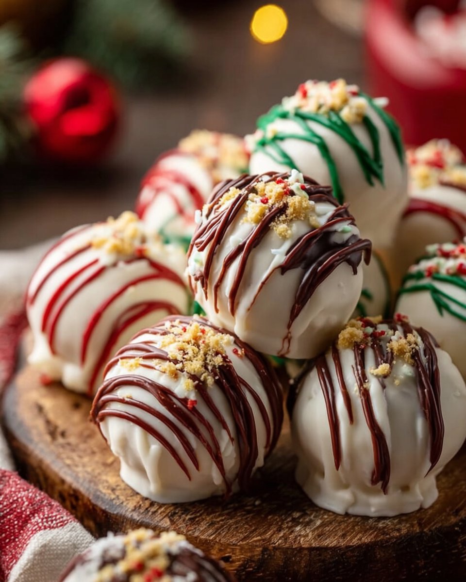 Christmas Tree Cake Truffles