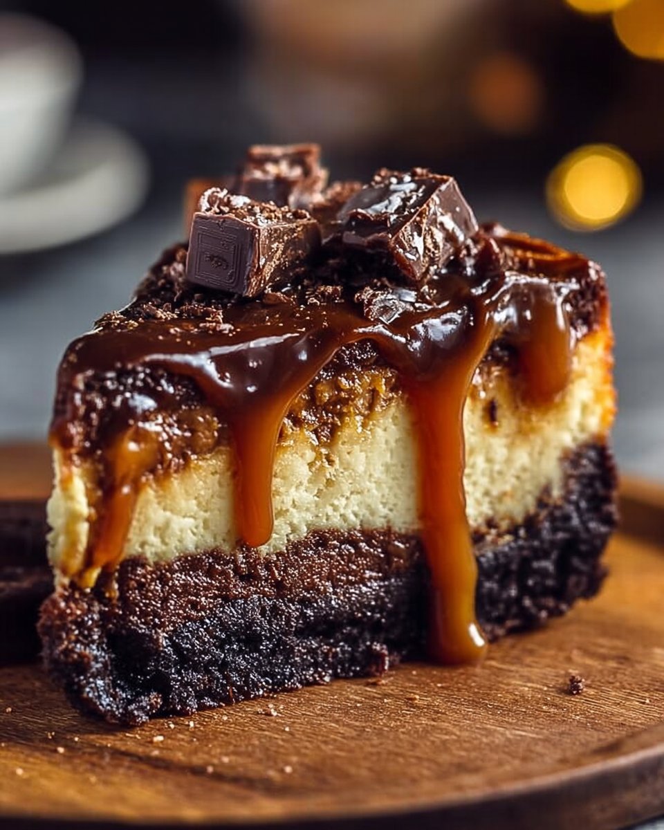 Caramel Brownie Cheesecake