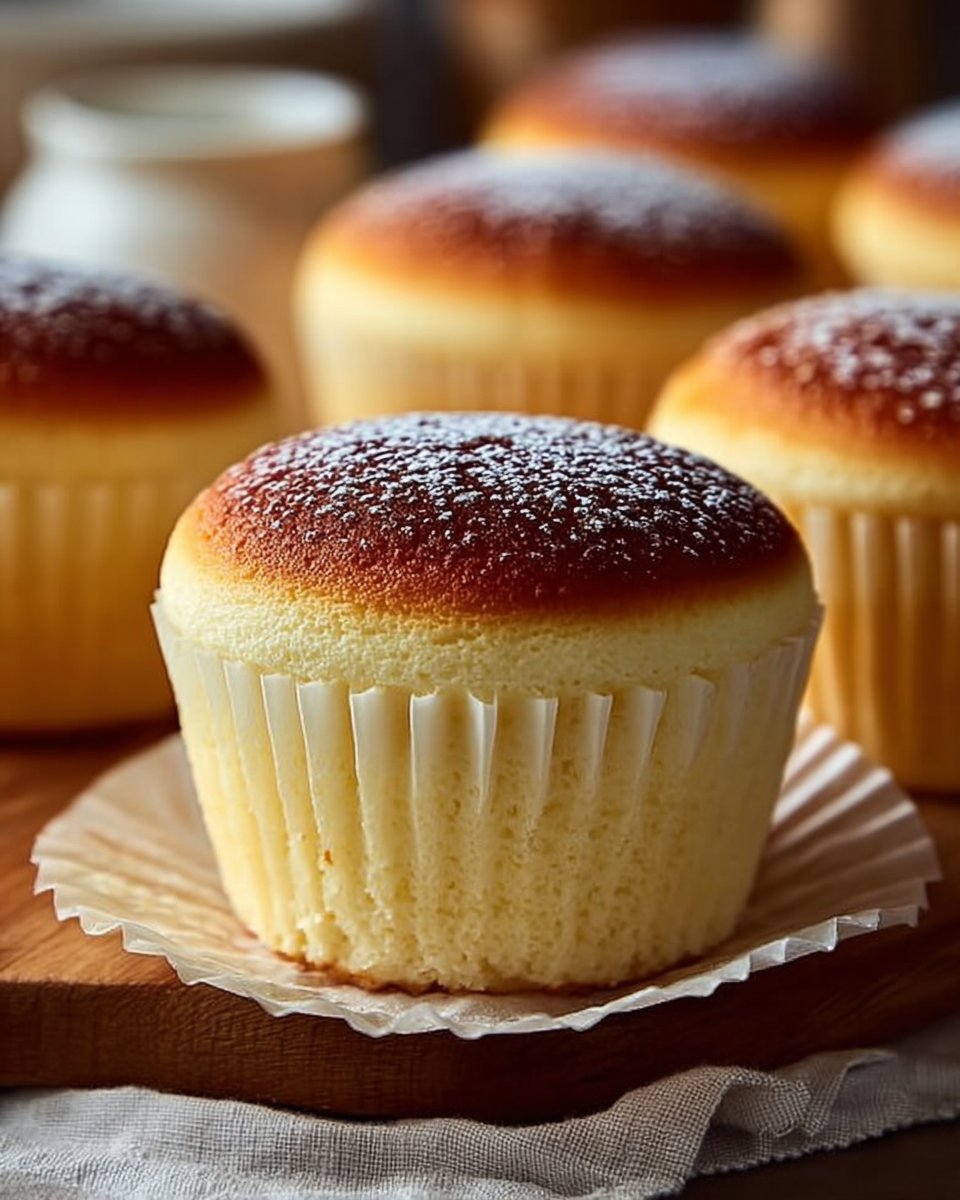 Japanese Cotton Cheesecake Cupcakes