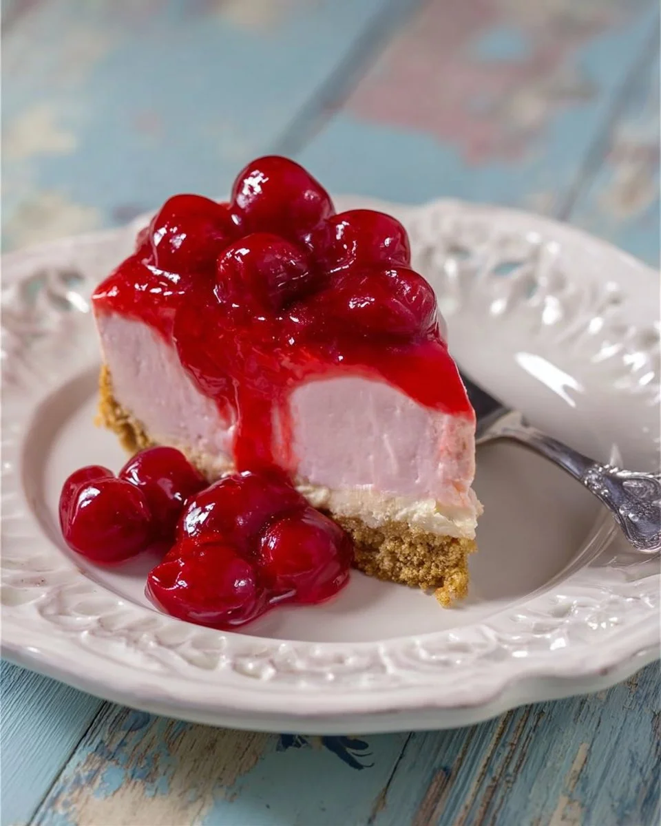Classic Cherry Delight dessert featuring vibrant cherries and creamy layers