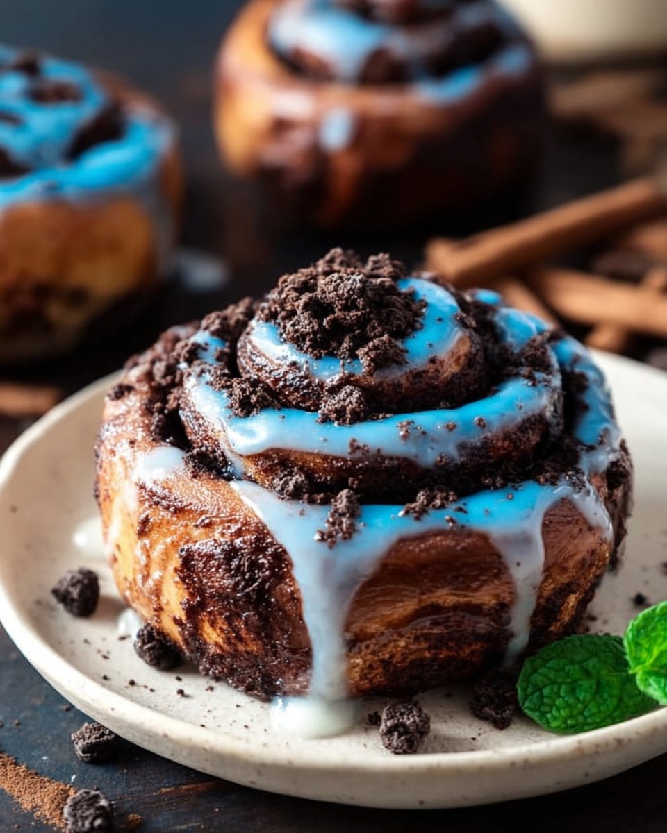 Chocolate Cookie Cinnamon Rolls