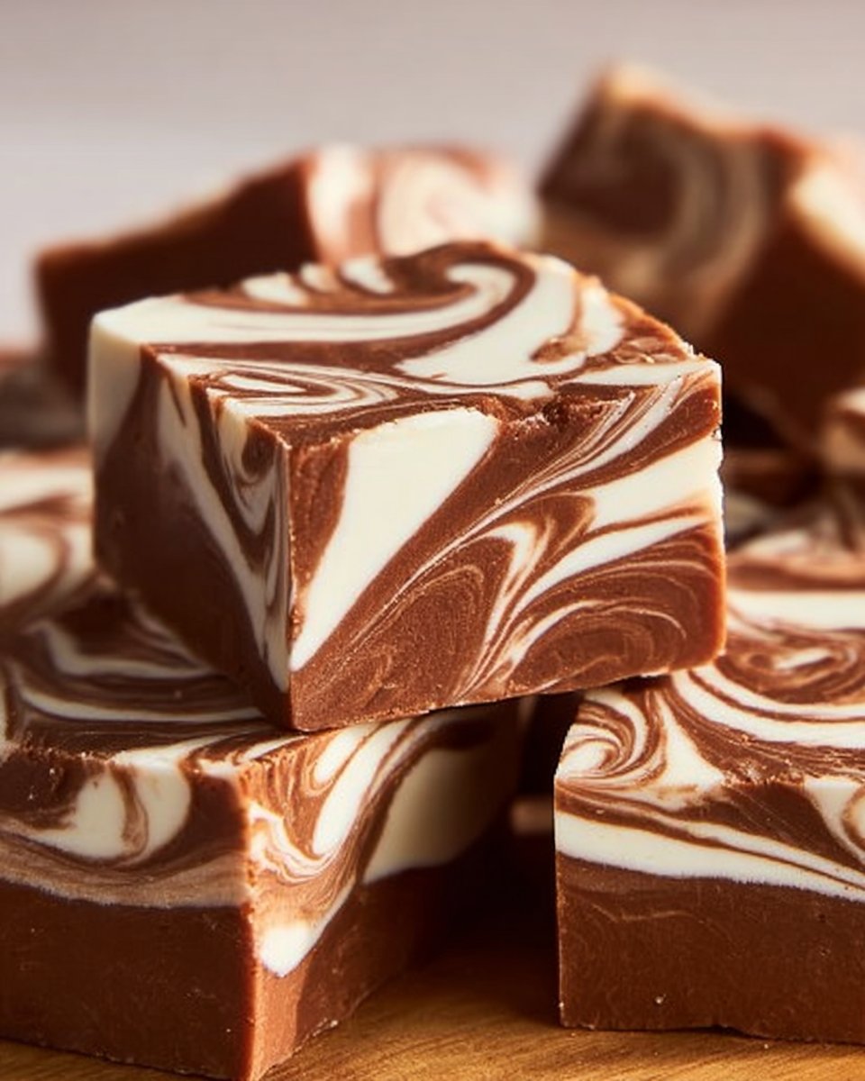 Marshmallow Swirl Fudge