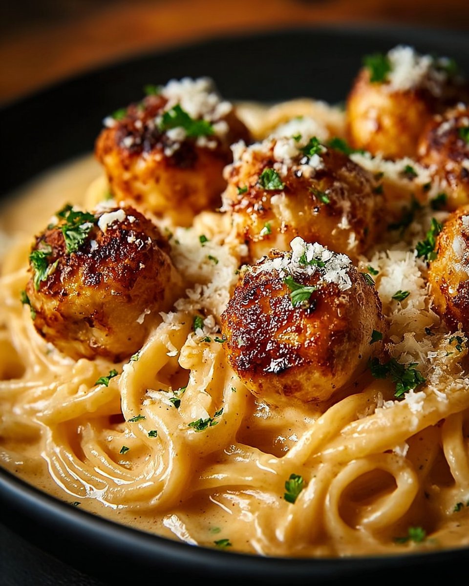 Garlic Butter Chicken Bites with Creamy Parmesan Pasta: Comforting & Flavorful