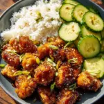 Sheet Pan Hot Honey Garlic Chicken with Zucchini, a flavorful dinner recipe.