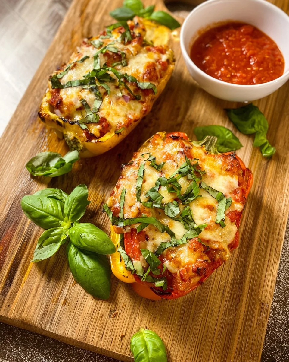 Crispy Air Fryer Eggplant Parmesan served on a plate with marinara sauce