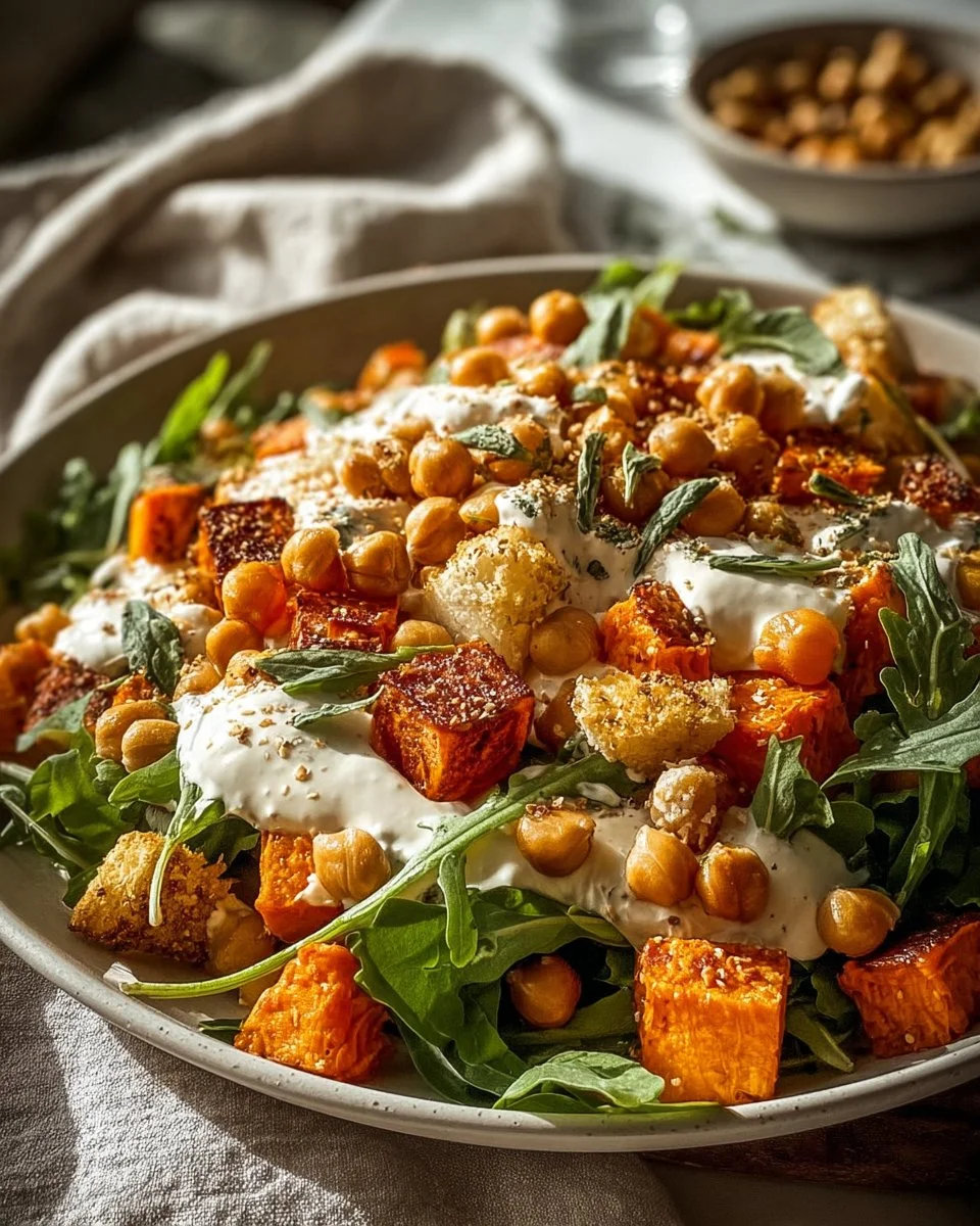 Anti-Inflammatory Glow Bowl topped with Tahini Yogurt and fresh ingredients
