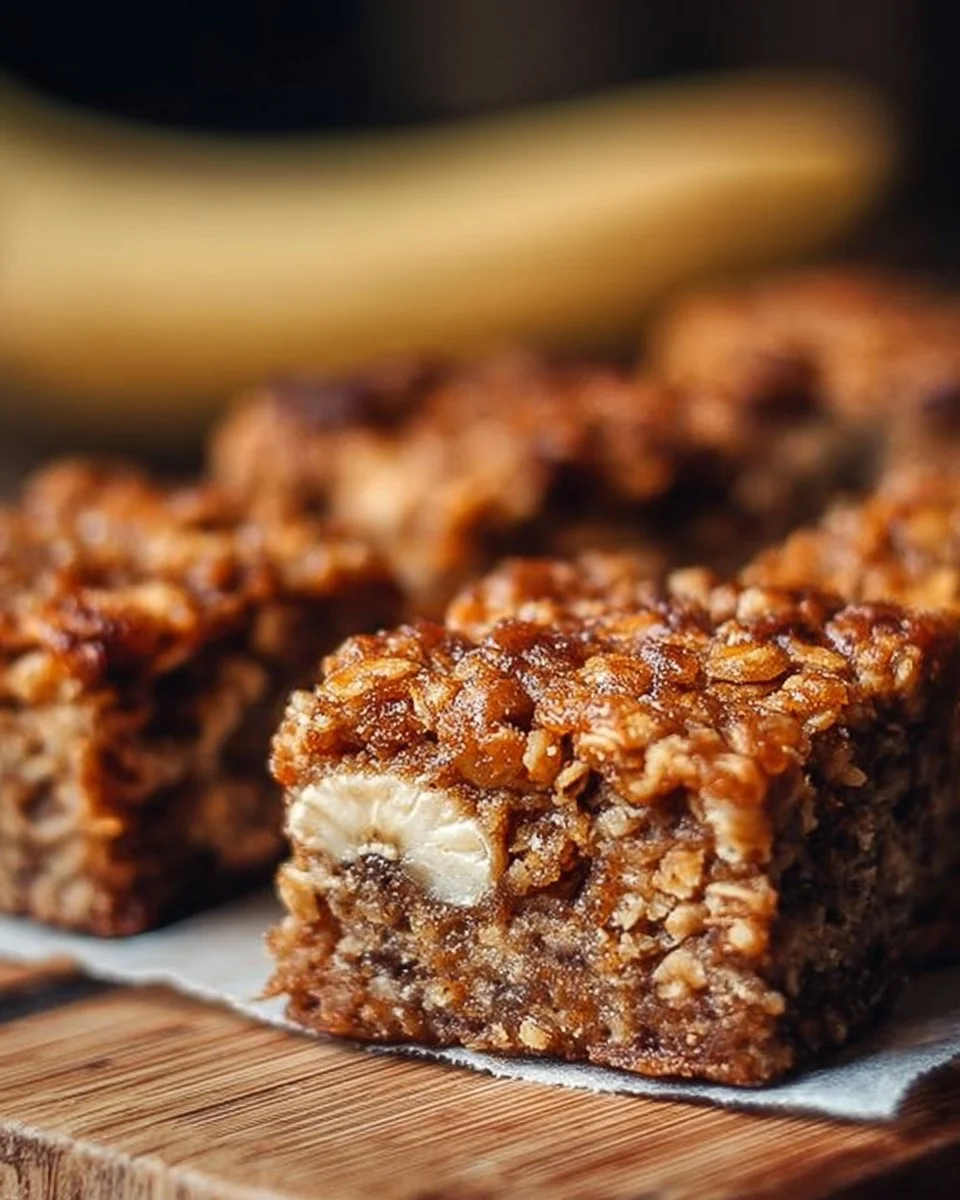 Banana Oatmeal Bars