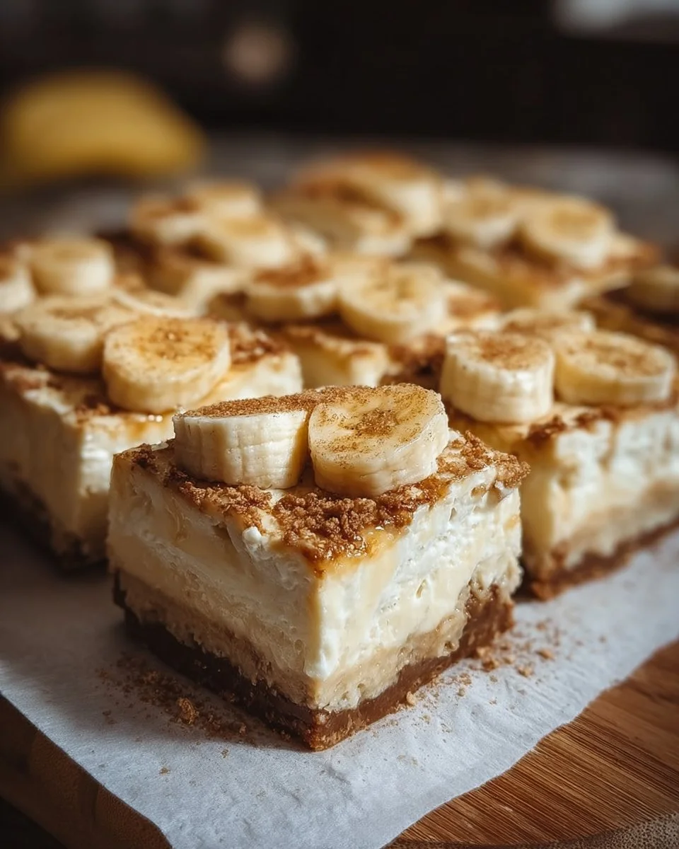 Banana Pudding Cheesecake Squares