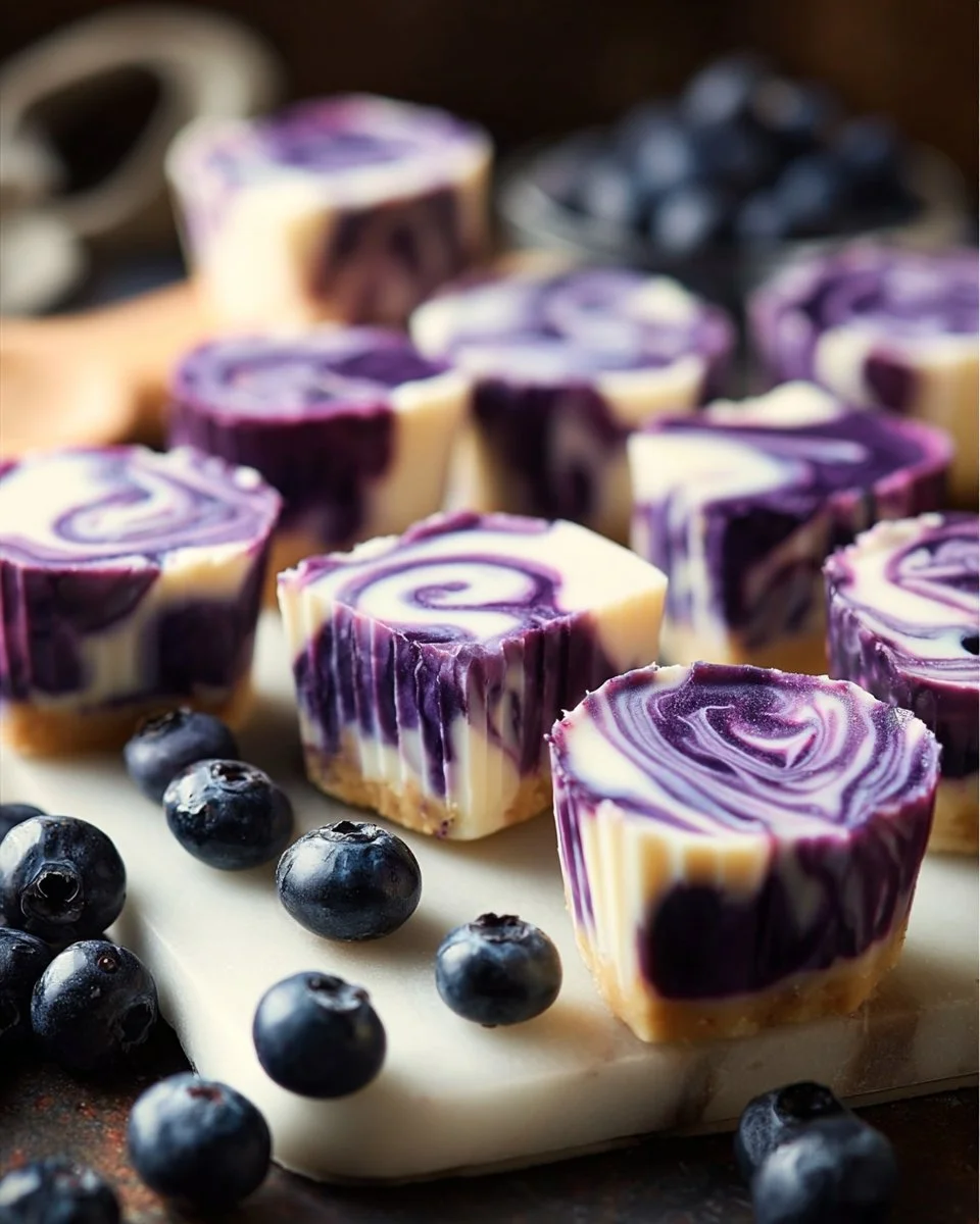 Blueberry Swirl Yogurt Bites