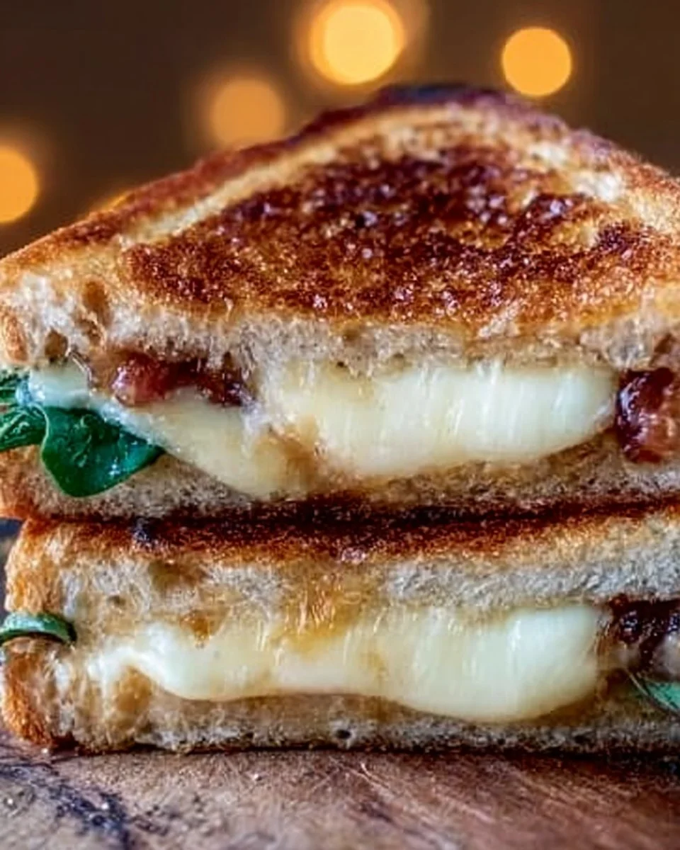 Brie & Fig Jam Grilled Cheese