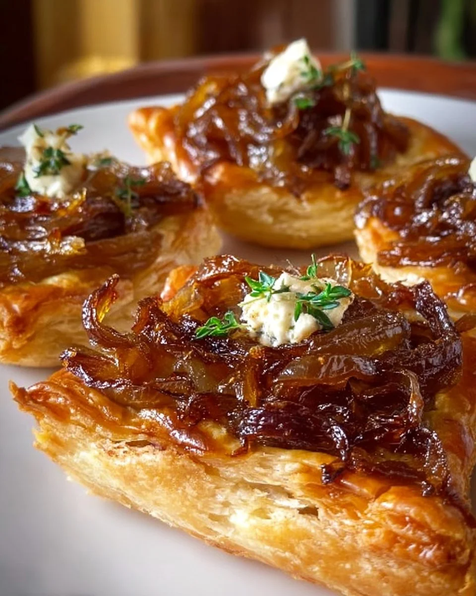 Caramelized Onion and Goat Cheese Tarts