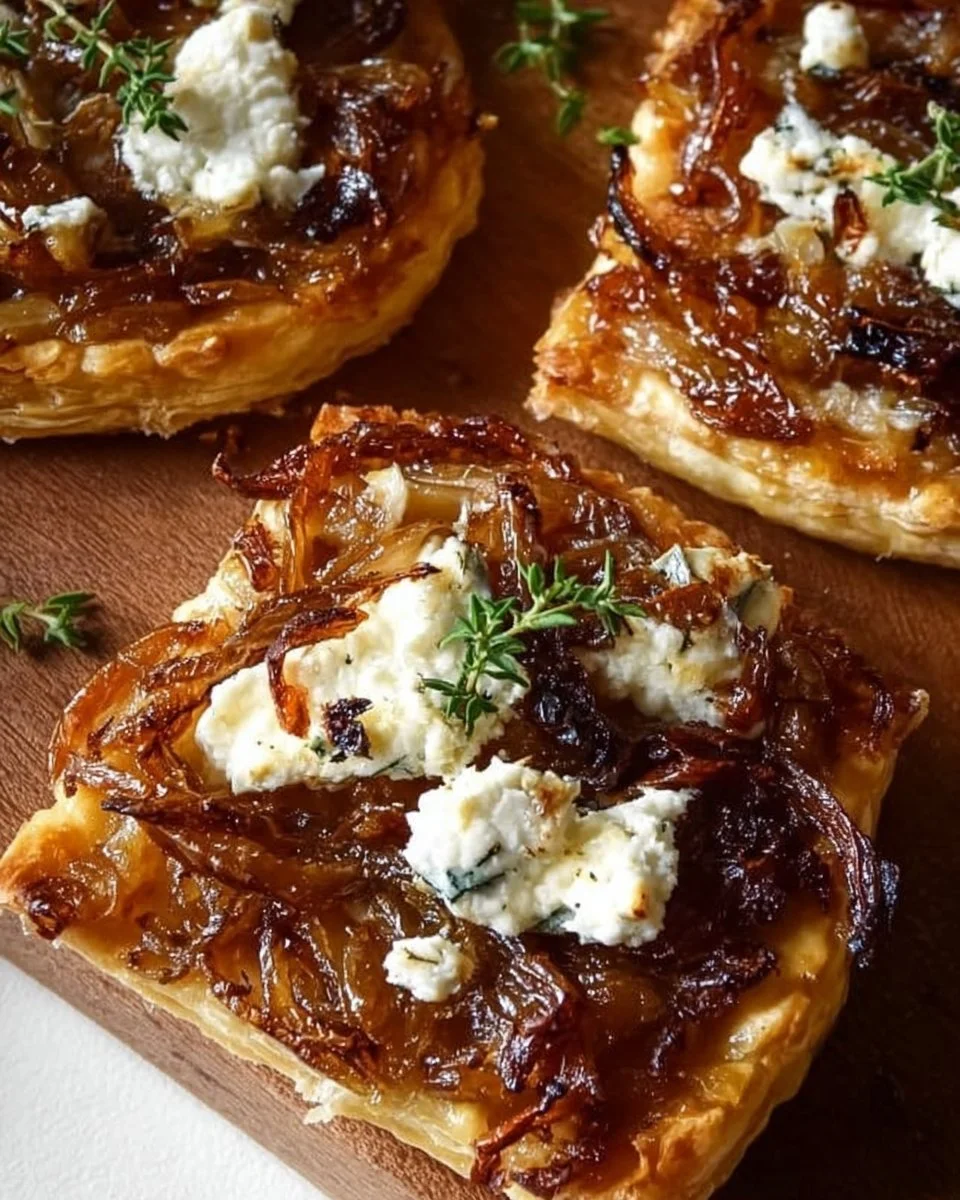 Caramelized Onion and Goat Cheese Tarts