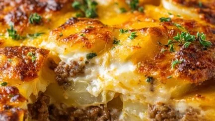 Cheesy Hamburger Potato Casserole