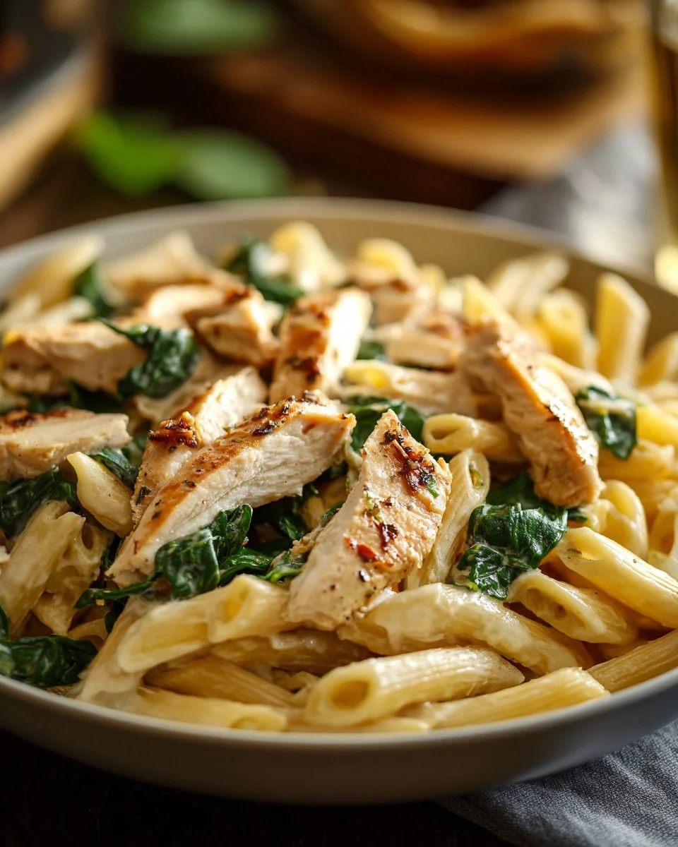 Chicken Spinach Penne