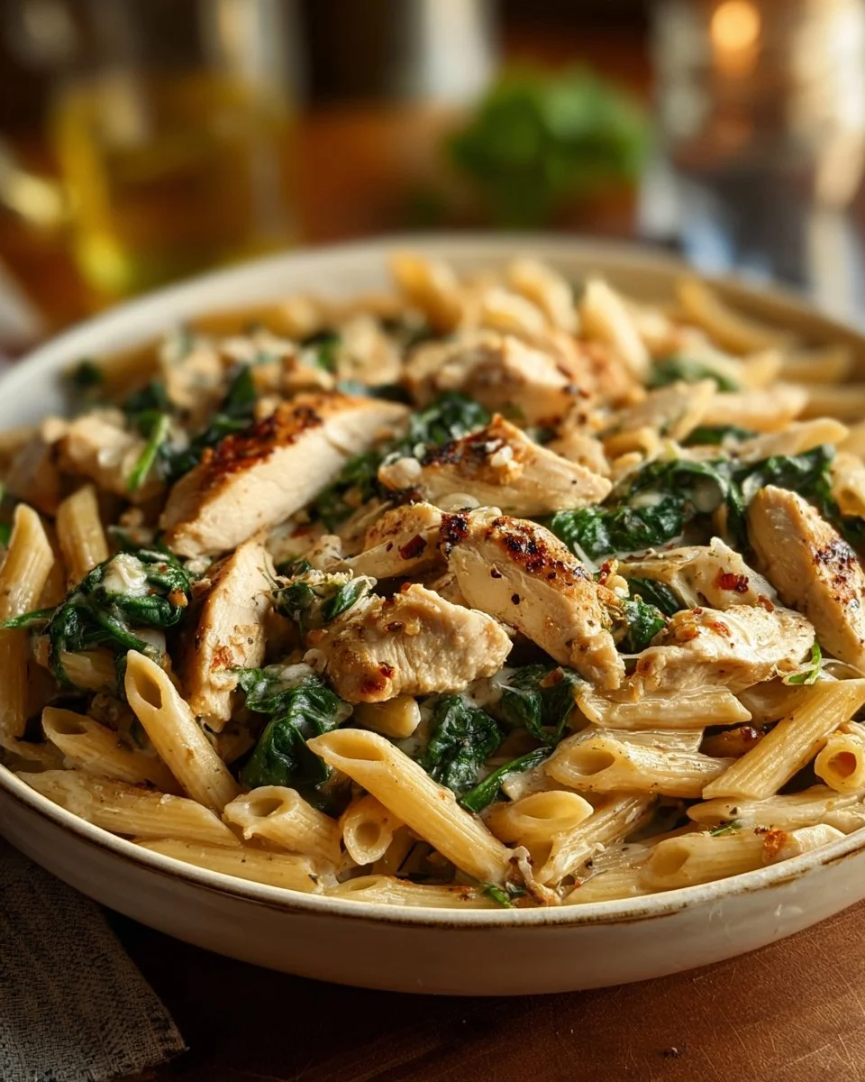 Chicken Spinach Penne
