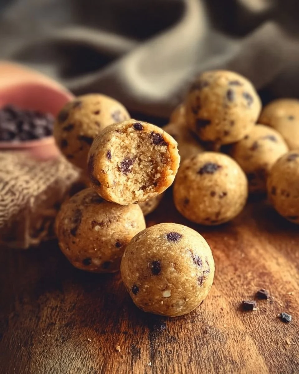 Chickpea Cookie Dough Balls