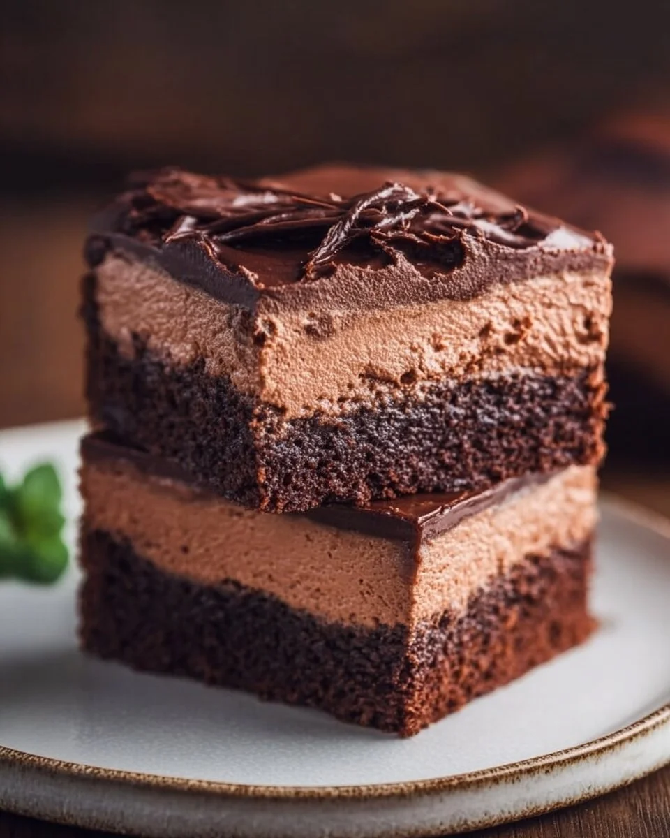 Chocolate Mousse Brownies