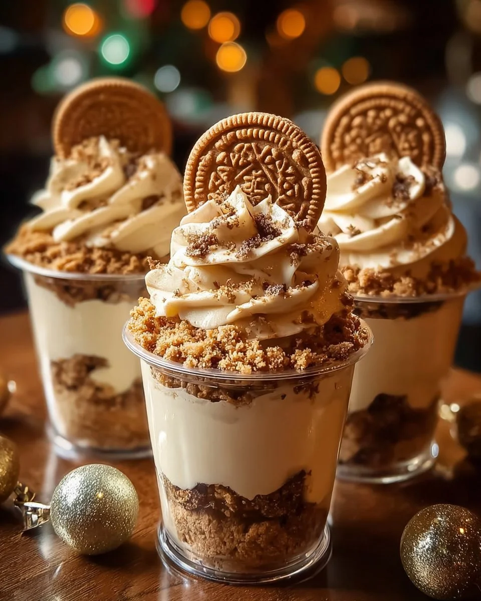 Cookie Butter Cheesecake Cups