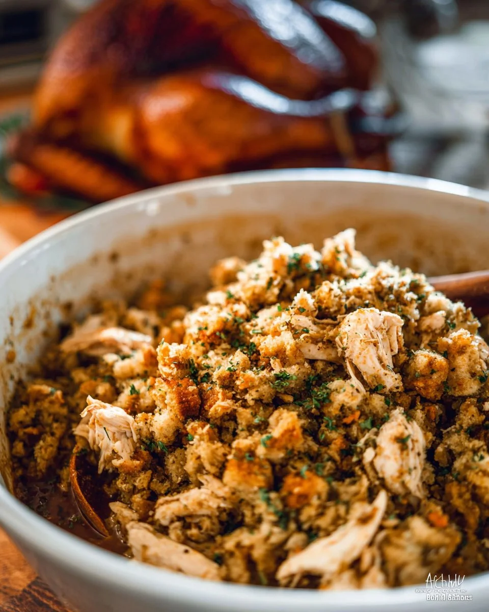 Slow Cooker Chicken and Stuffing
