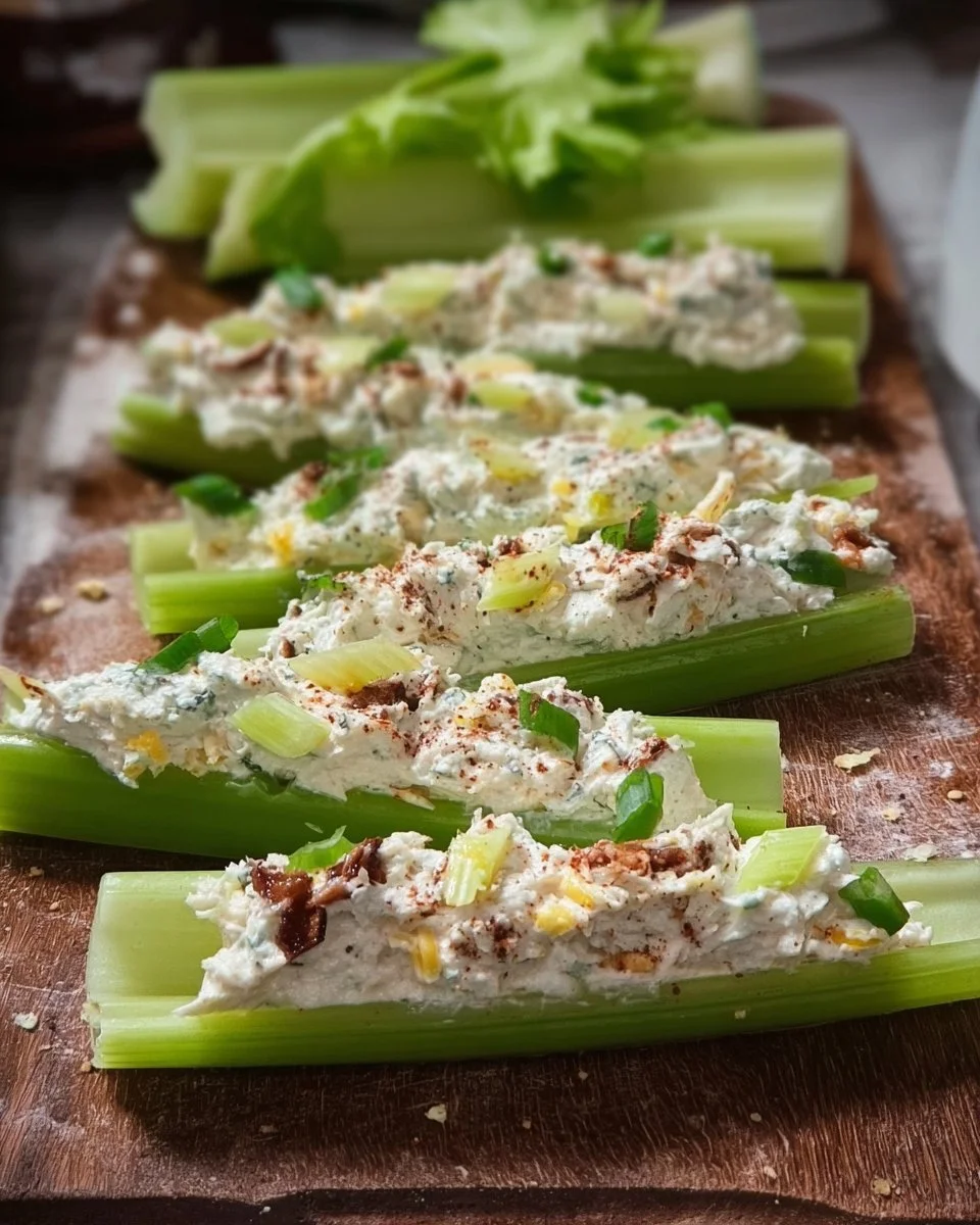 Cream Cheese Stuffed Celery