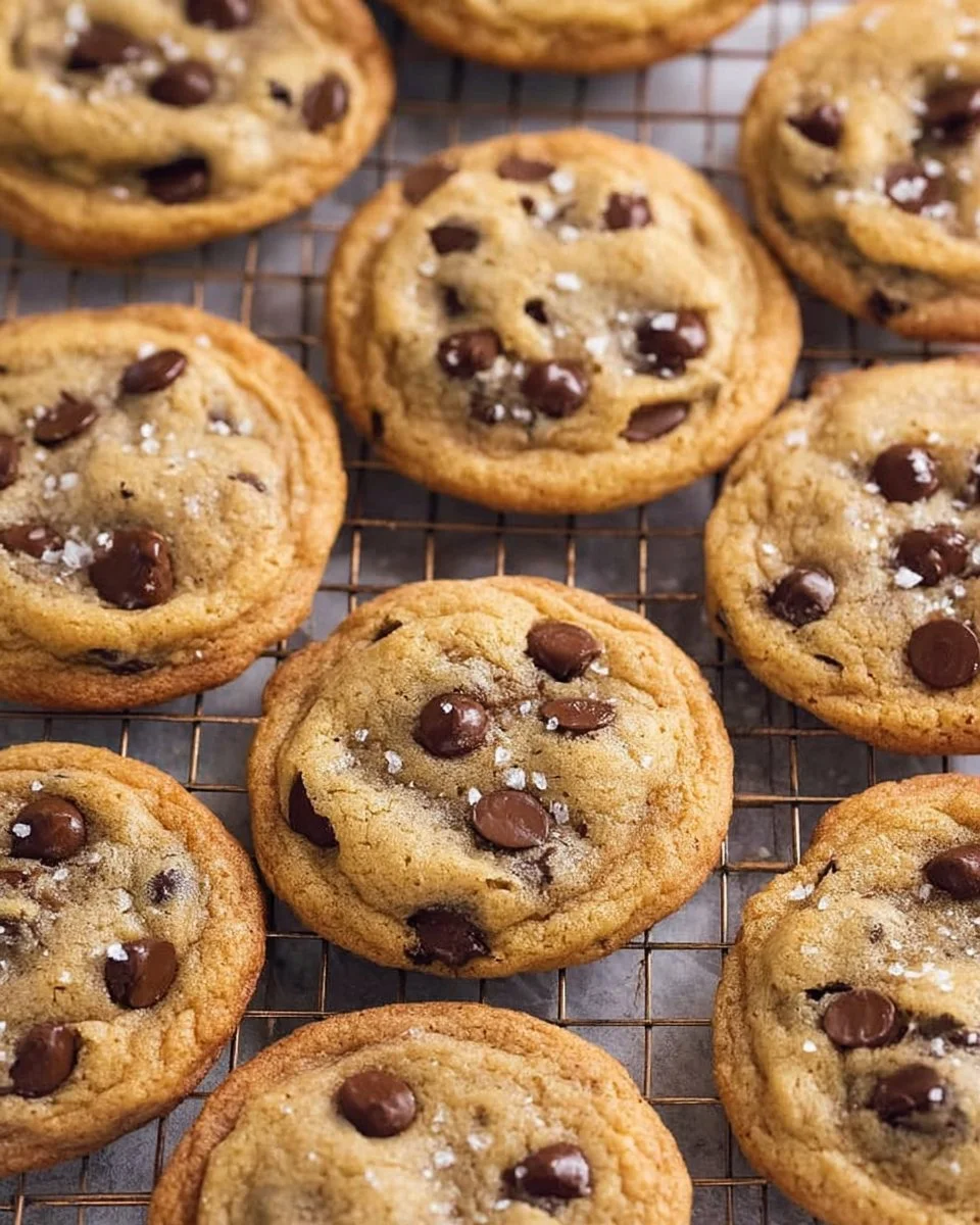 Crispy and Chewy Chocolate Chip Cookies