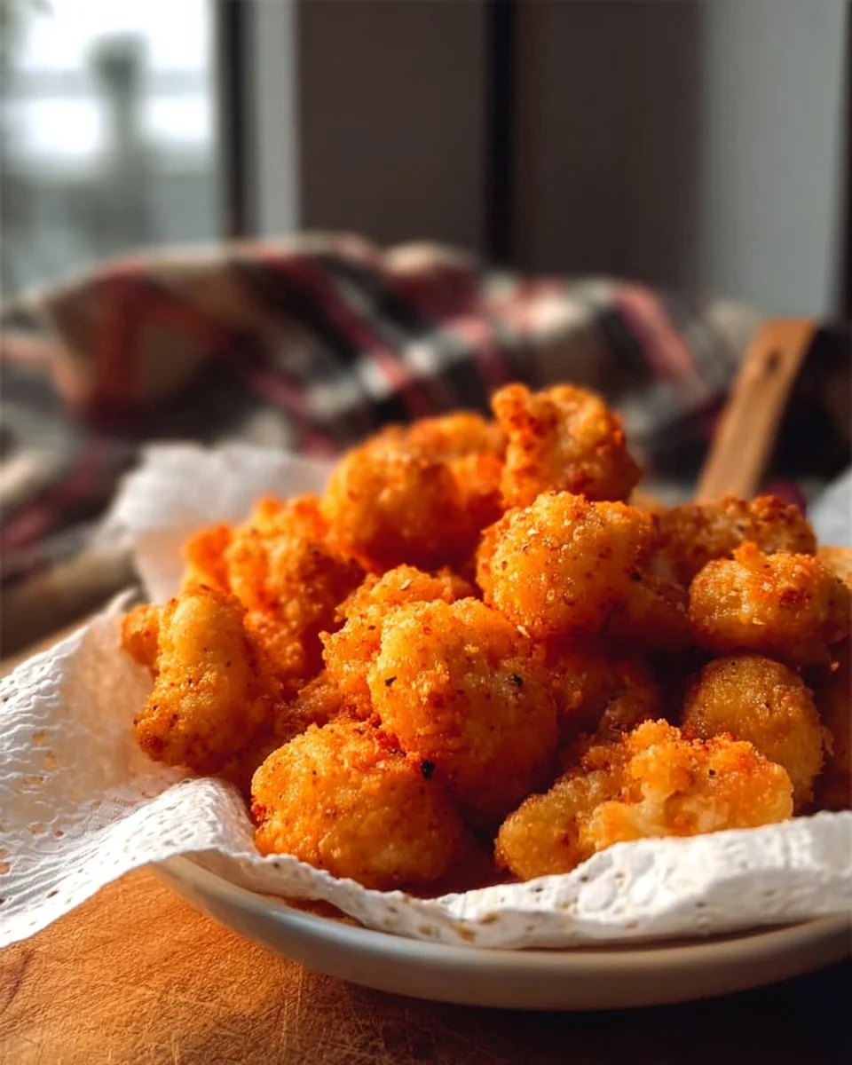 Crispy Deep-Fried Vegan Cauliflower Nuggets